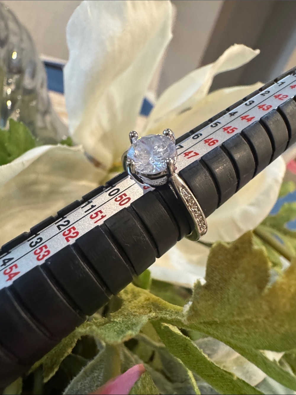 Classic Solitaire Round CZ Engagement Ring in Silver